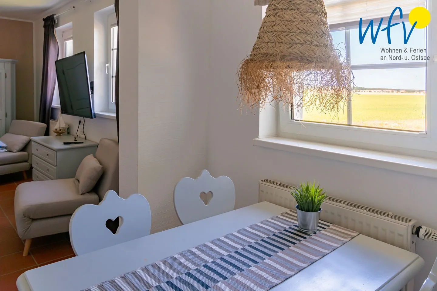 Ferienhaus am Gutspark Dranske Ferienwohnung Sonnenhut Rügen - Dranske - Küche / Küchenzeile