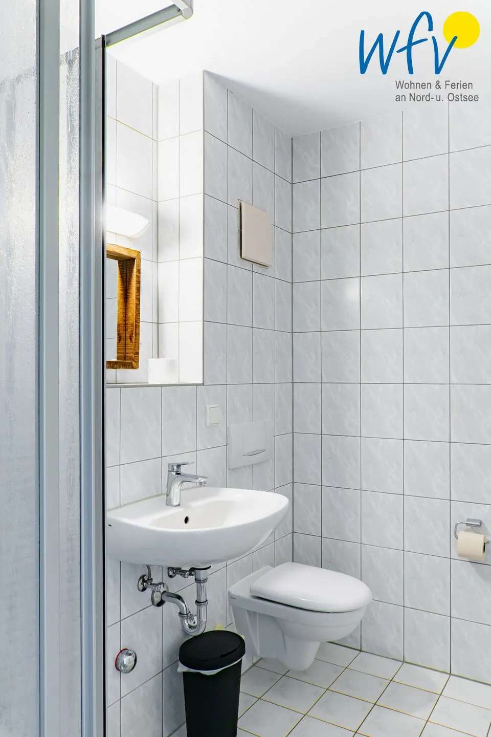 Ferienhaus am Gutspark Dranske Ferienwohnung Sonnenhut Rügen - Dranske - Badezimmer