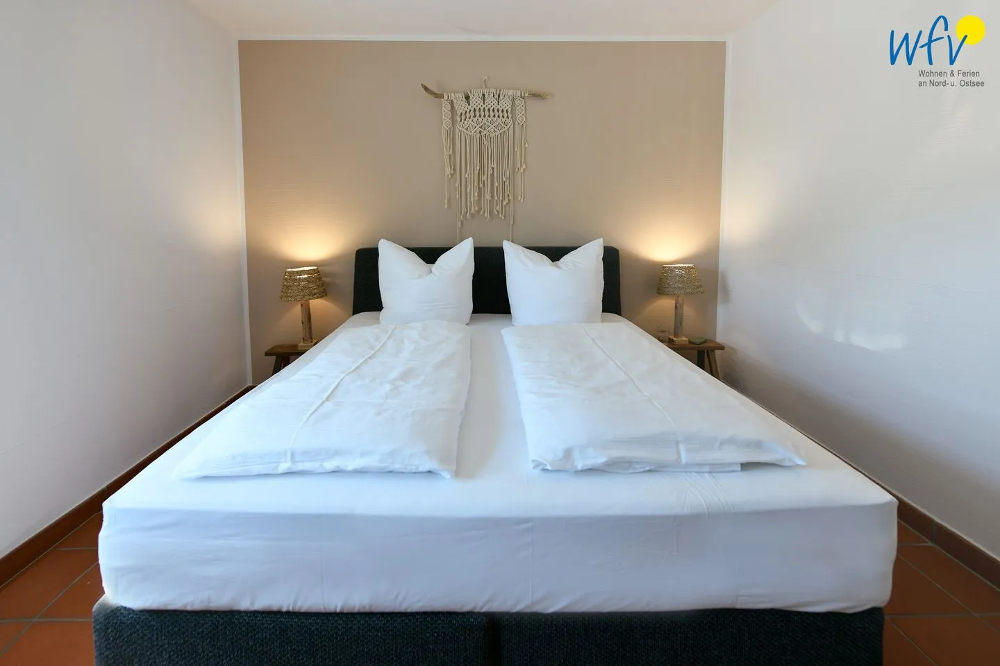 Ferienhaus am Gutspark Dranske Ferienwohnung Strandroggen Rügen - Dranske - Schlafzimmer
