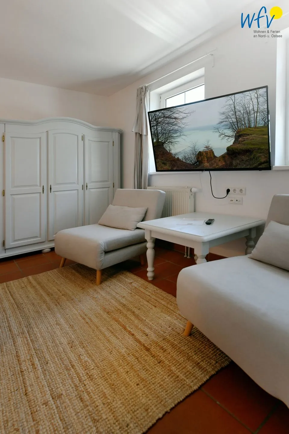 Ferienhaus am Gutspark Dranske Ferienwohnung Strandflieder Rügen - Dranske - Schlafzimmer