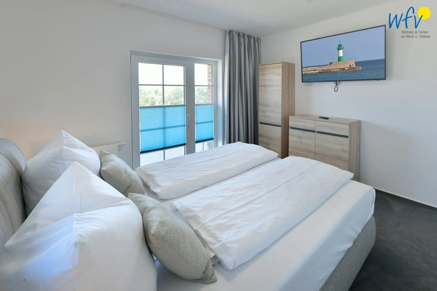 Ferienhaus am Gutspark Dranske Ferienwohnung Sonnentag Rügen - Dranske - Schlafzimmer