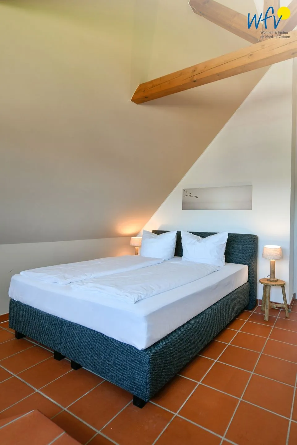 Ferienhaus am Gutspark Dranske Ferienwohnung Sonnenstrahl Rügen - Dranske - Schlafzimmer