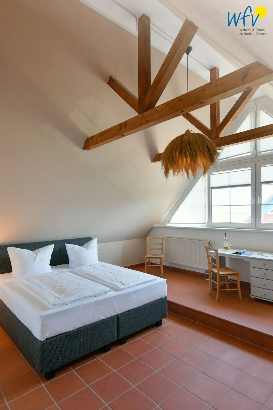 Ferienhaus am Gutspark Dranske Ferienwohnung Sonnenliebe Rügen - Dranske - Schlafzimmer