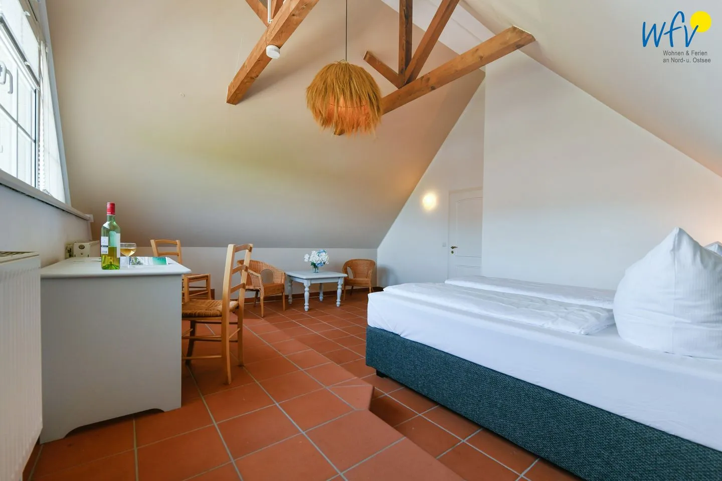 Ferienhaus am Gutspark Dranske Ferienwohnung Sonnenliebe Rügen - Dranske - Schlafzimmer