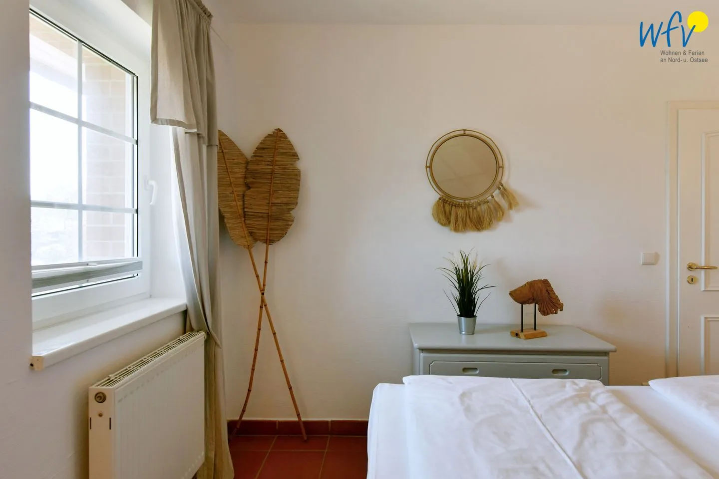 Ferienhaus am Gutspark Dranske Ferienwohnung Sonnenmorgen Rügen - Dranske - Schlafzimmer