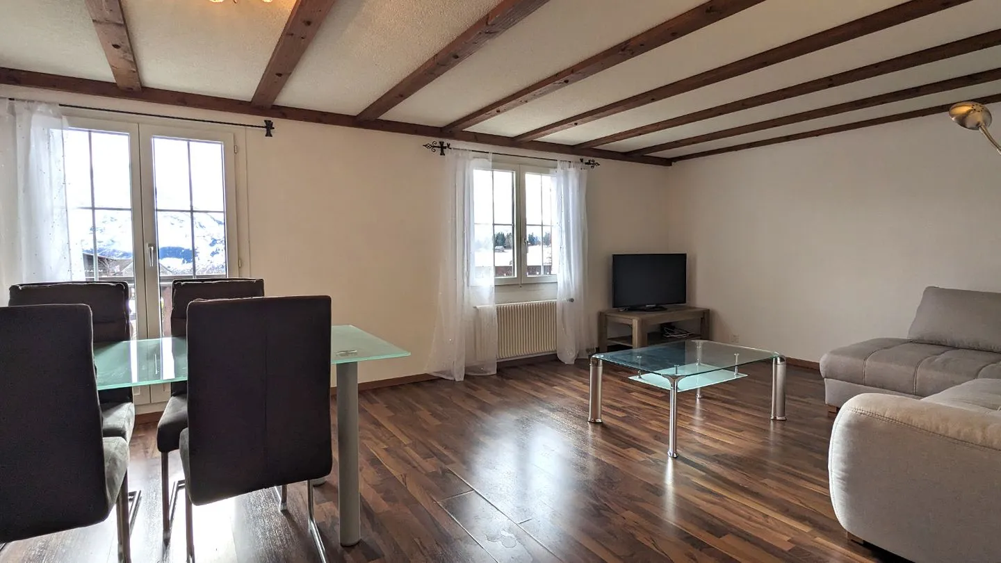 Ferienwohnung im Hotel Arvenbüel Arvenbüel - Living room