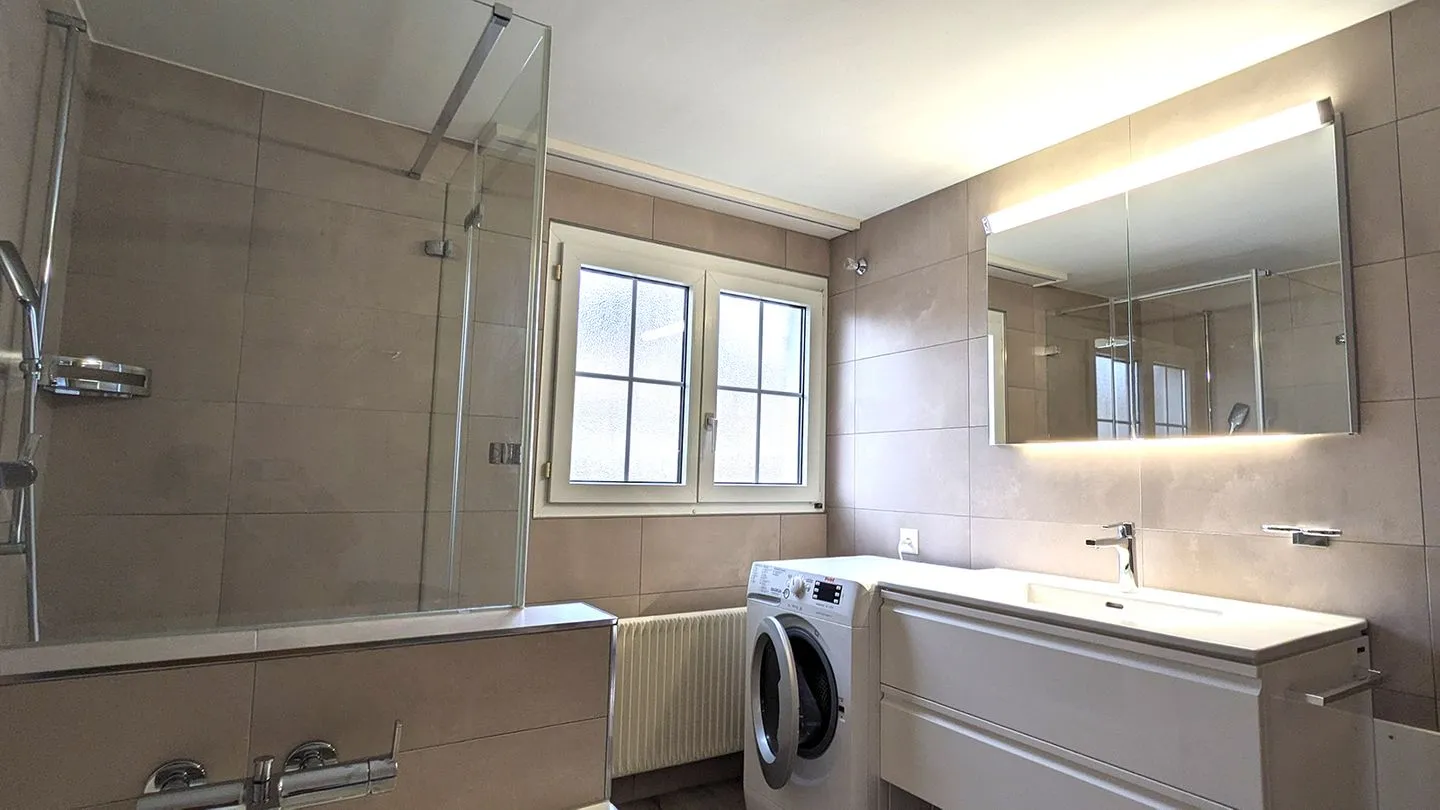 Ferienwohnung im Hotel Arvenbüel Arvenbüel - Bathroom