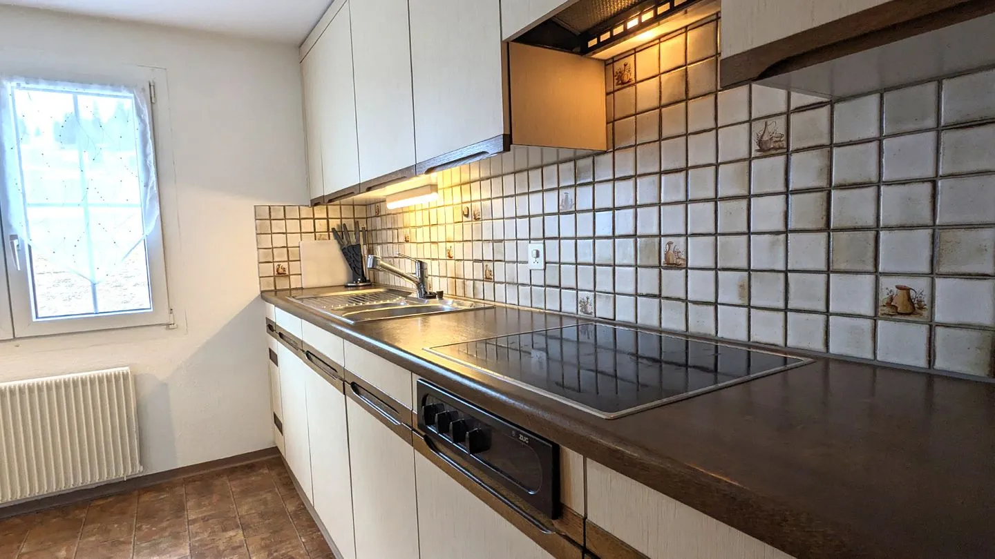 Ferienwohnung im Hotel Arvenbüel Arvenbüel - Kitchen