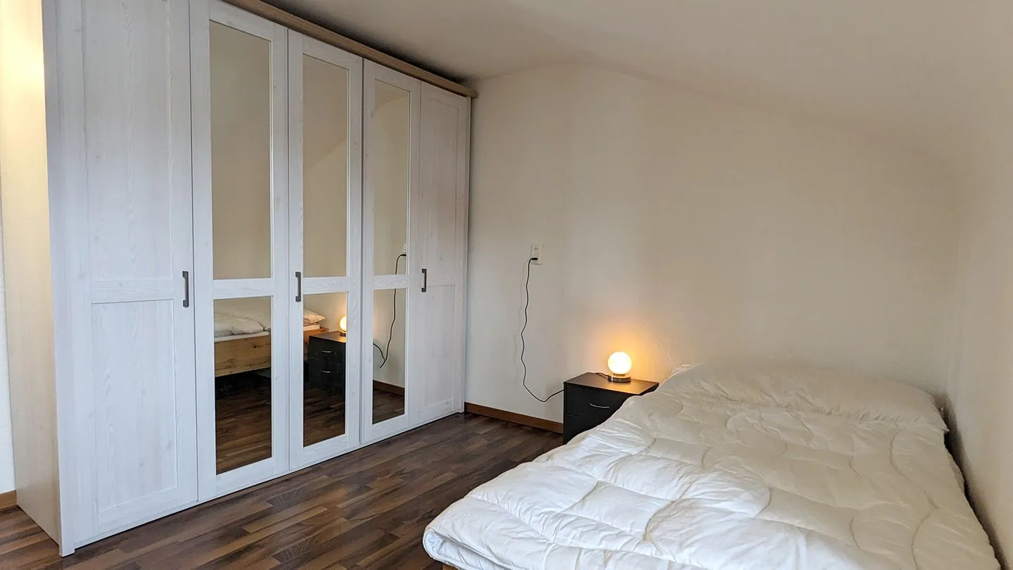 Ferienwohnung im Hotel Arvenbüel Arvenbüel - Bedroom