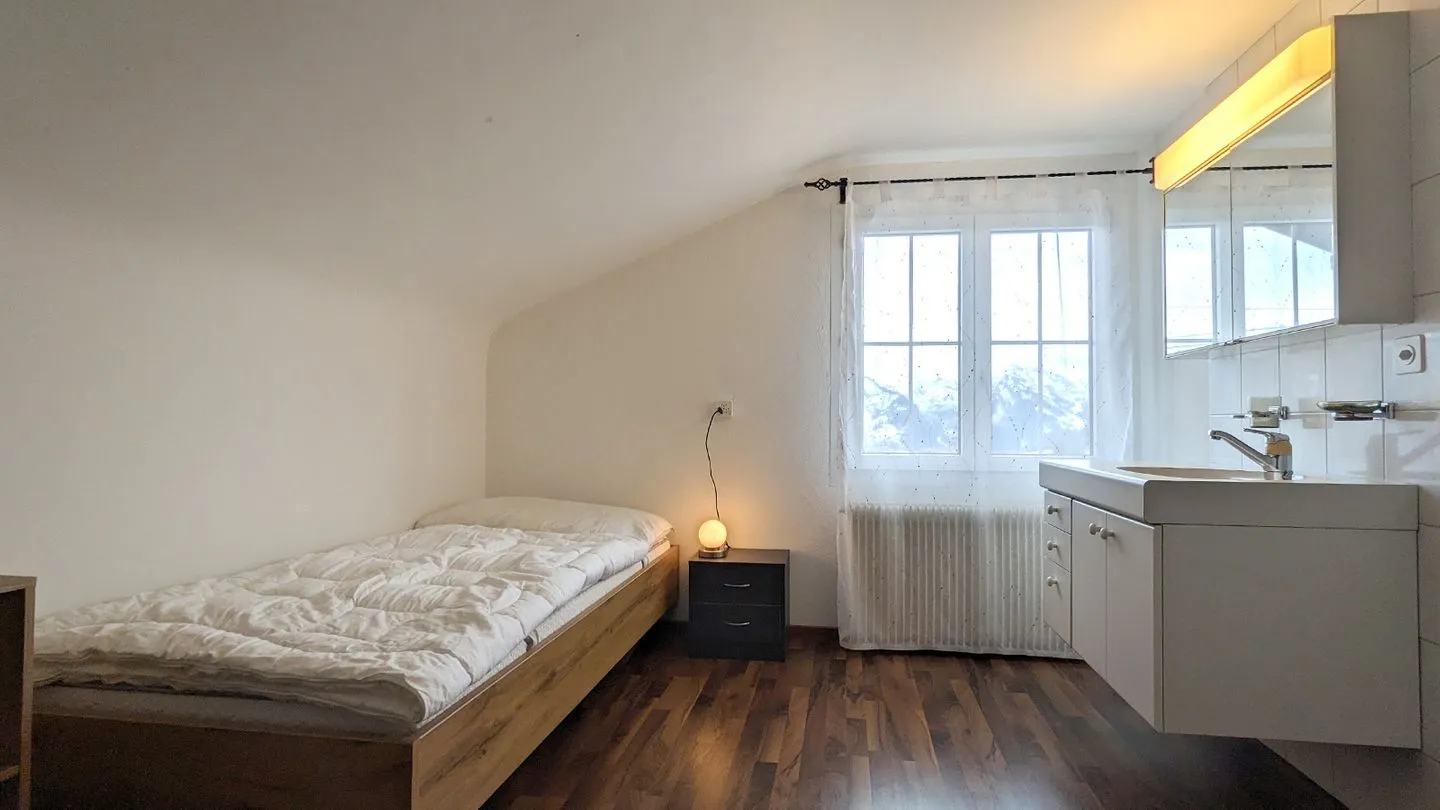 Ferienwohnung im Hotel Arvenbüel Arvenbüel - Bedroom