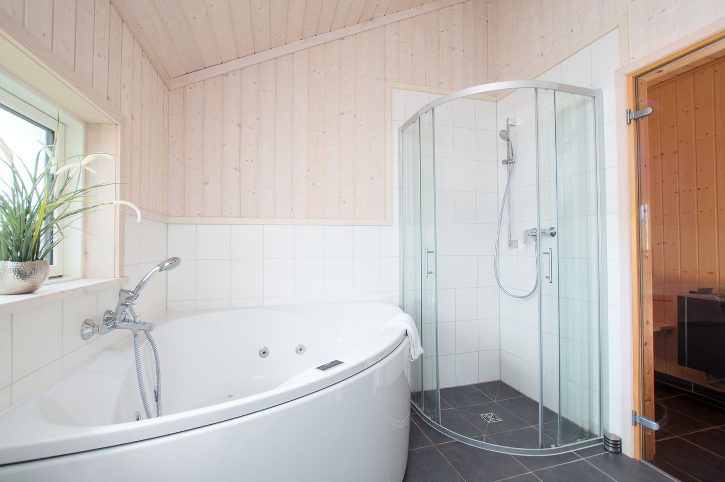 Ferienhaus C  mit Sauna, Whirlpool & Kamin, großer Außenterrasse Bild 3