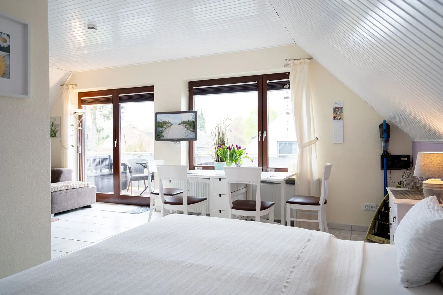 (HER16c) Ankes Gästehaus 1 Niendorf - Wohnzimmer