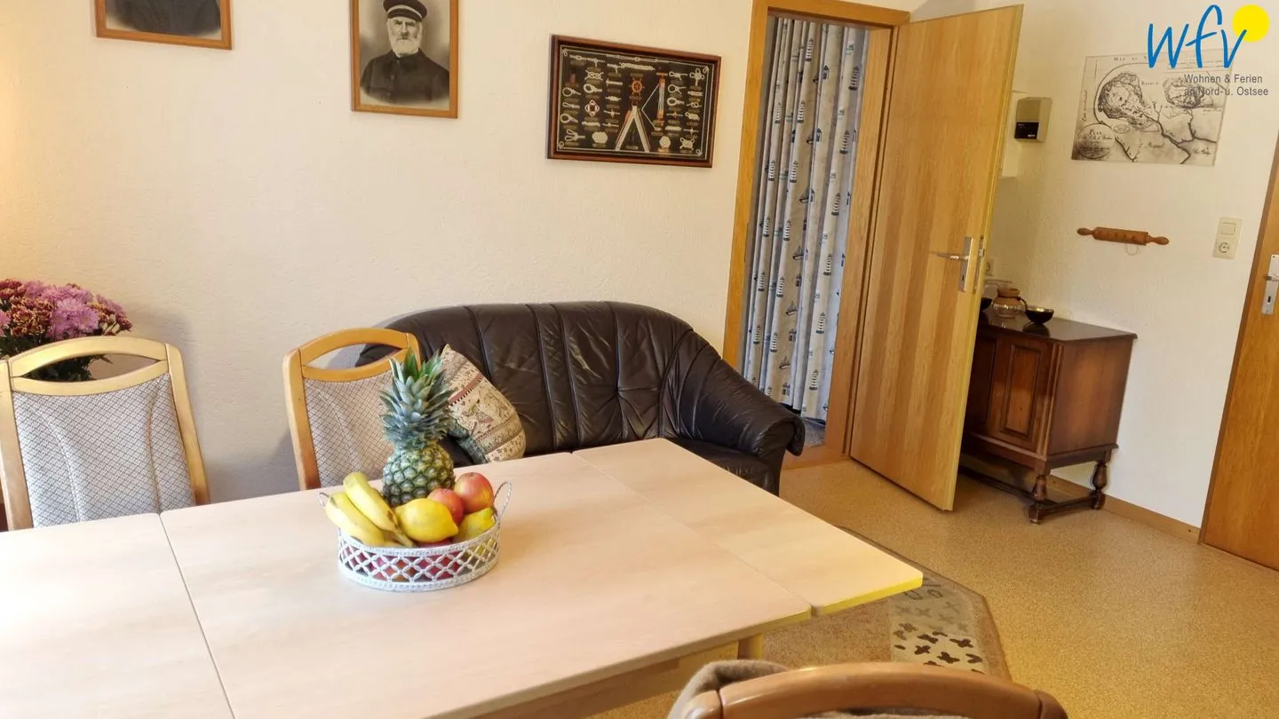 Haus Feldmann Ferienwohnung Lüttje Dröm Borkum - Wohnzimmer