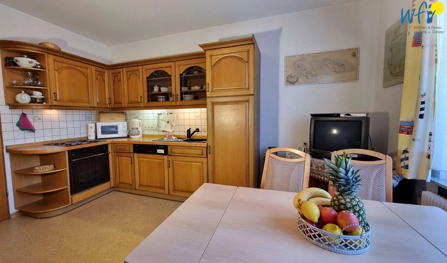 Haus Feldmann Ferienwohnung Lüttje Dröm Borkum - Küche / Küchenzeile