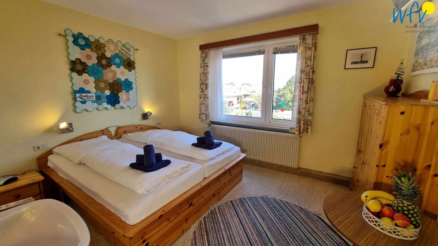 Haus Feldmann Ferienwohnung Lüttje Dröm Borkum - Schlafzimmer