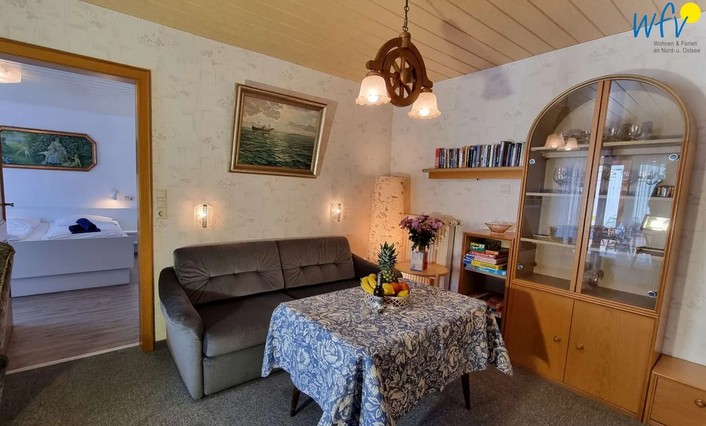 Haus Feldmann Bungalow Fürstenflügel Borkum - Wohnzimmer
