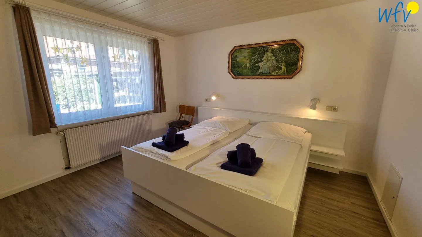 Haus Feldmann Bungalow Fürstenflügel Borkum - Schlafzimmer