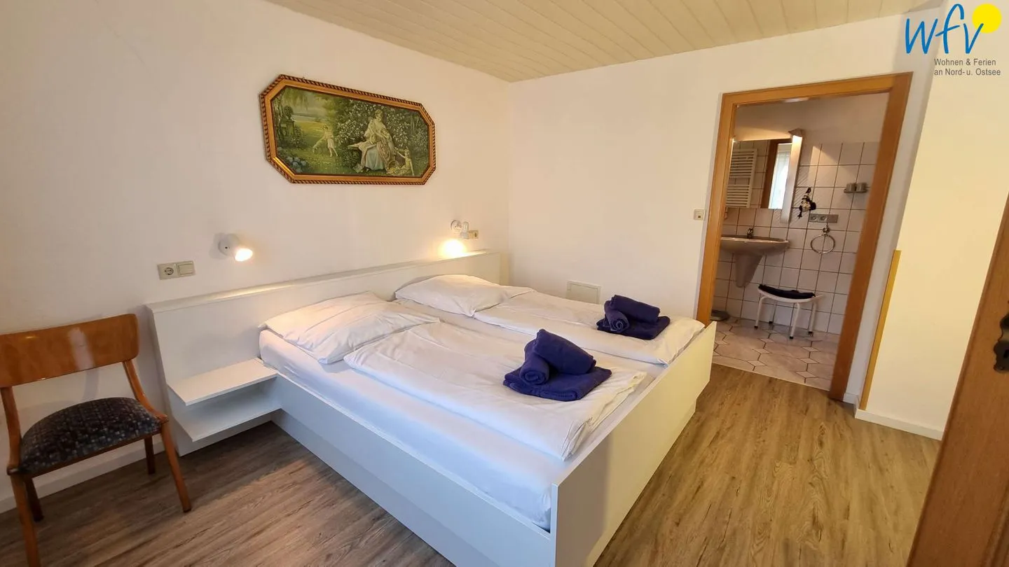 Haus Feldmann Bungalow Fürstenflügel Borkum - Schlafzimmer