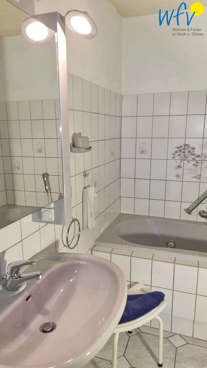 Haus Feldmann Bungalow Fürstenflügel Borkum - Badezimmer