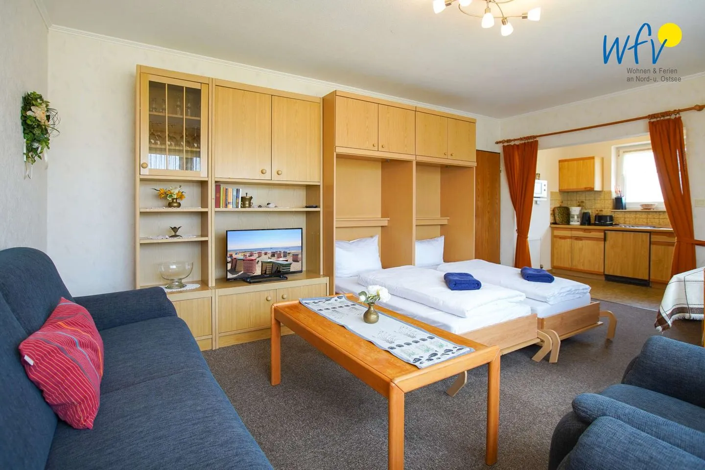 Hus Fentje Ferienwohnung 1 Borkum - Wohnzimmer