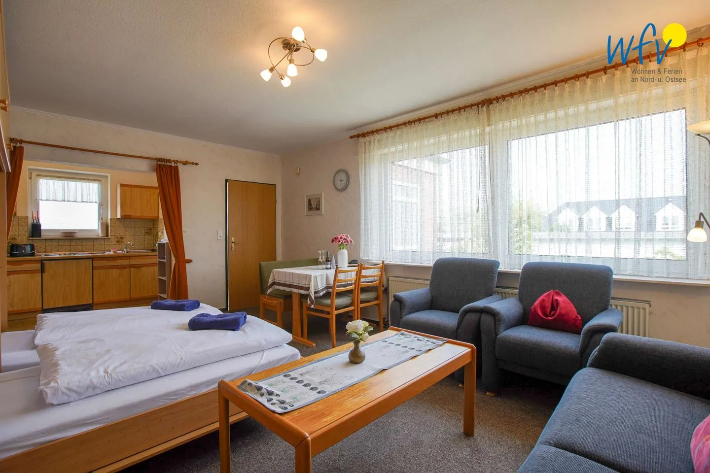 Hus Fentje Ferienwohnung 1 Borkum - Wohnzimmer
