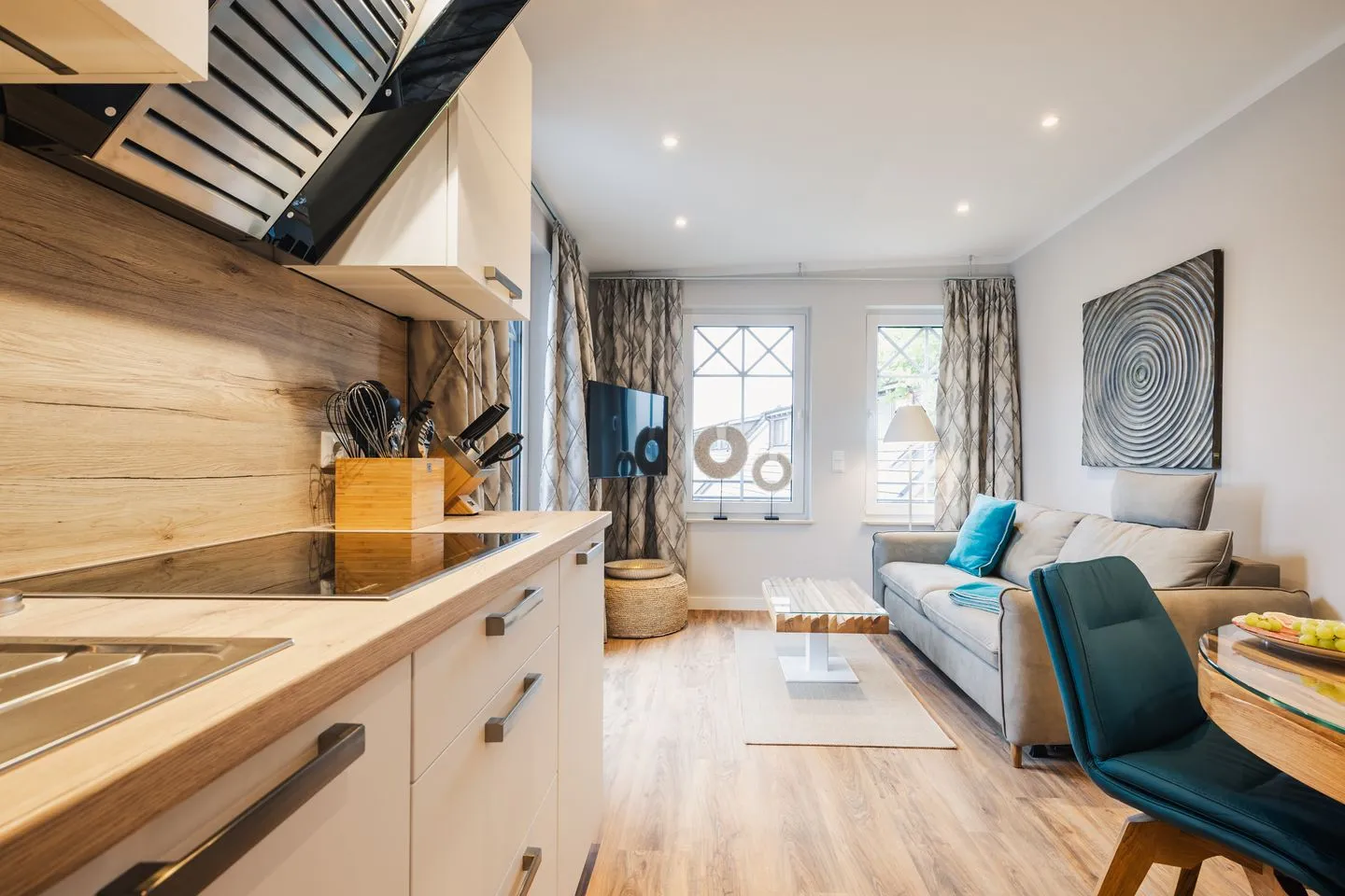 Ferienwohnung Auszeit Zingst - Wohnzimmer