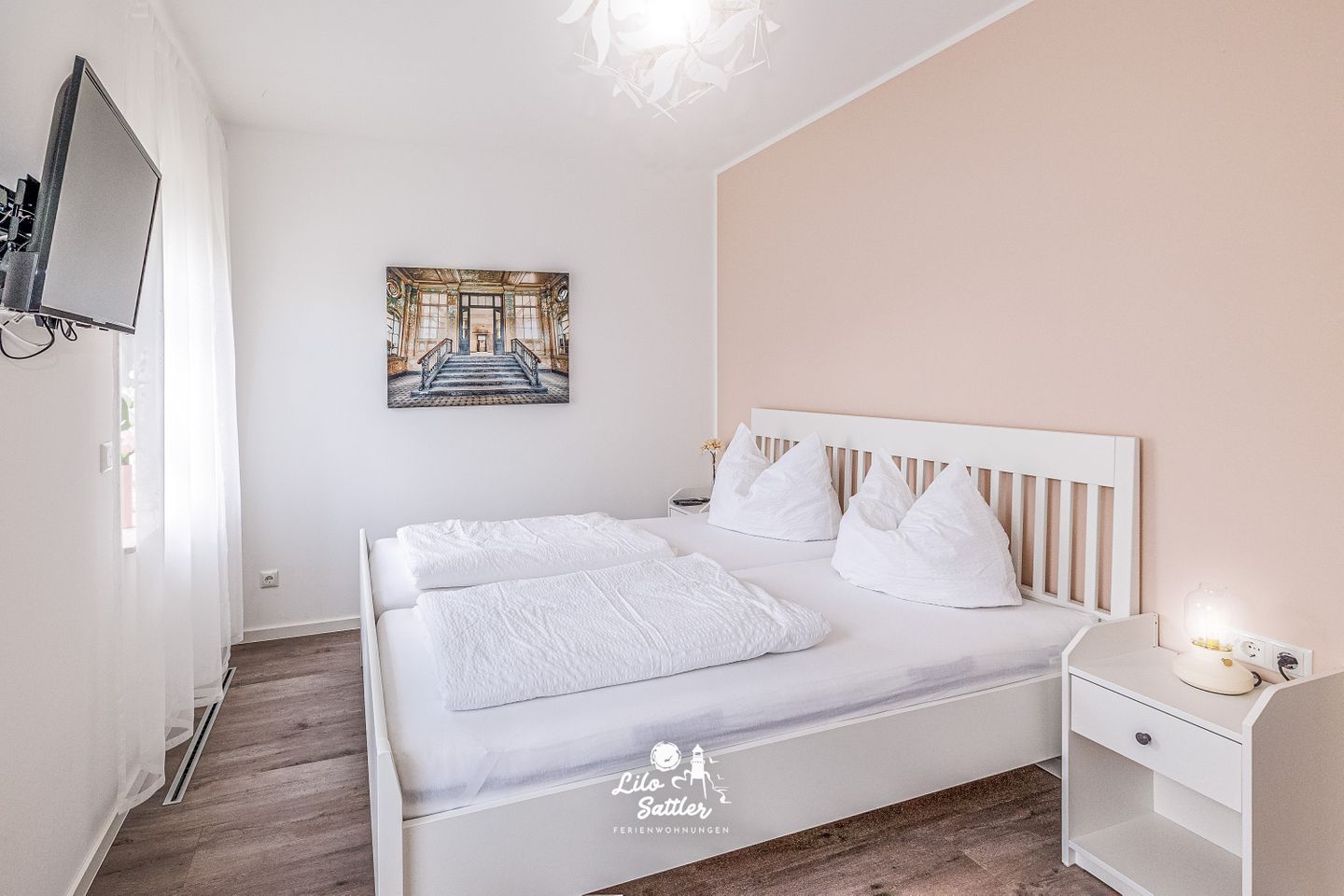 Ferienhaus Pricke Schlafzimmer 1