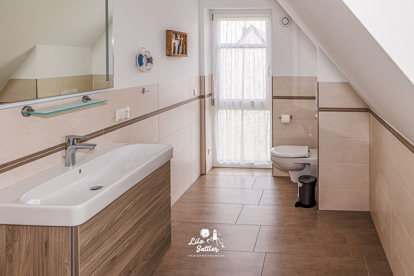 Ferienhaus Pricke Badezimmer OG