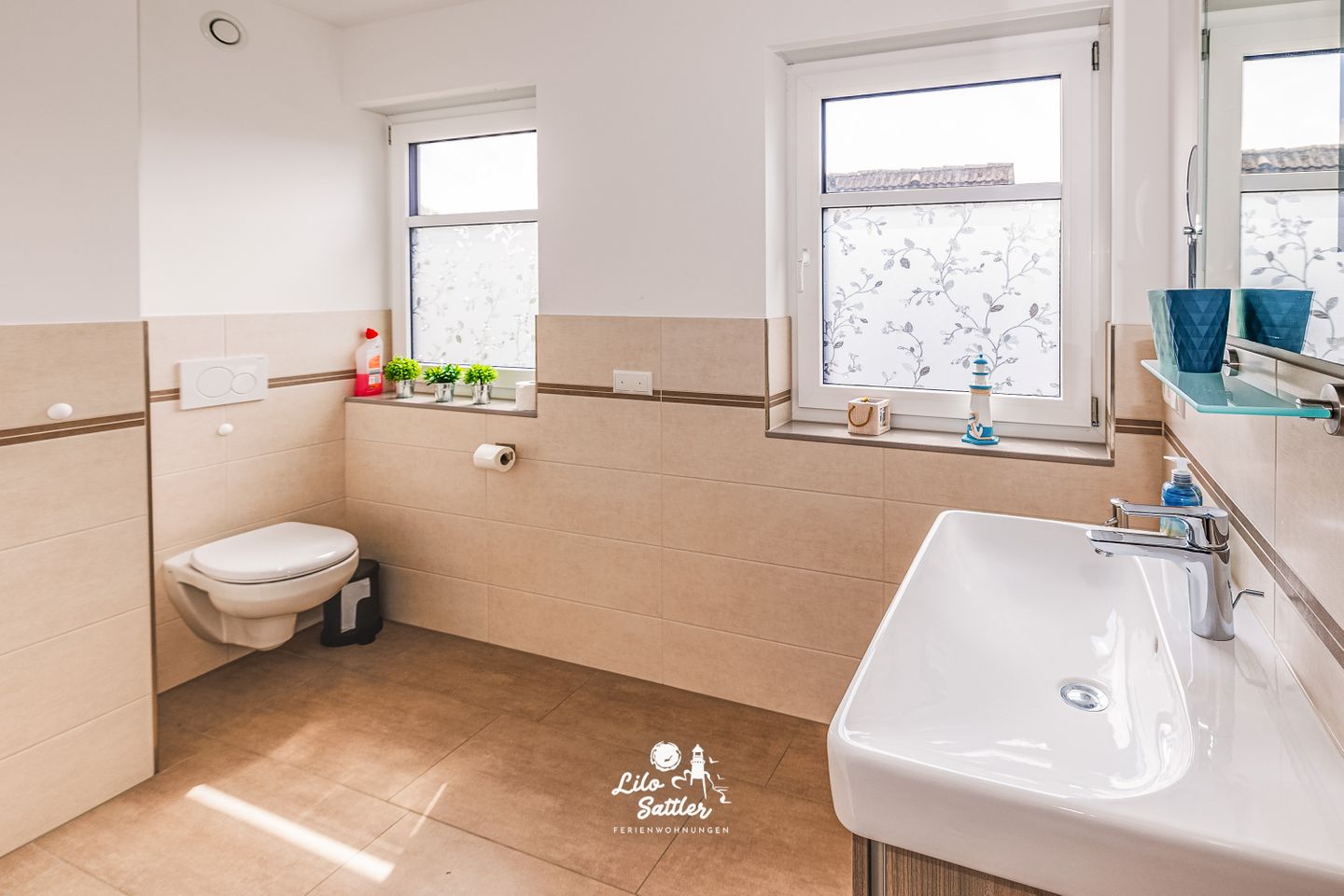 Ferienhaus Pricke Badezimmer OG