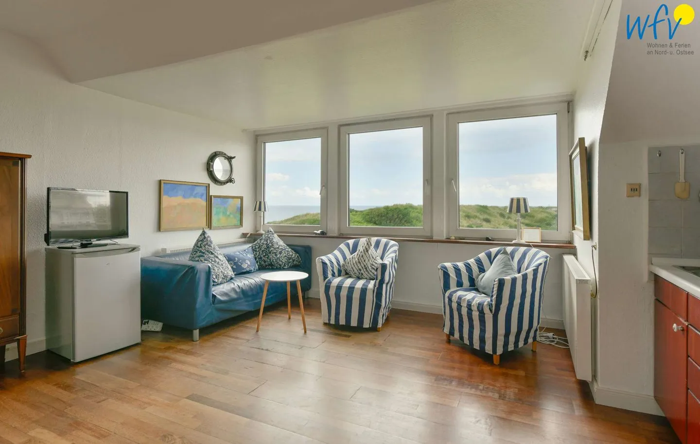 Haus Bremen Ferienwohnung 10 Wangerooge - Wohnzimmer