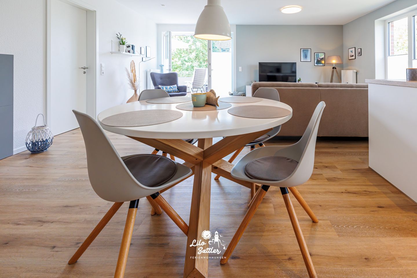 Ferienwohnung Küstenliebe, Essbereich