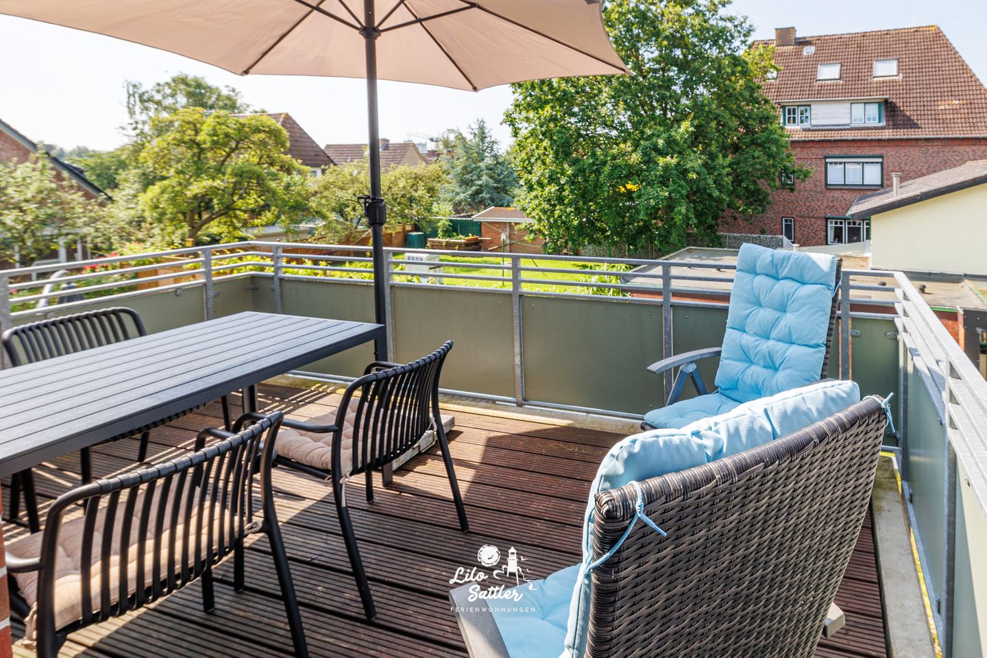 Ferienwohnung Küstenliebe, Balkon