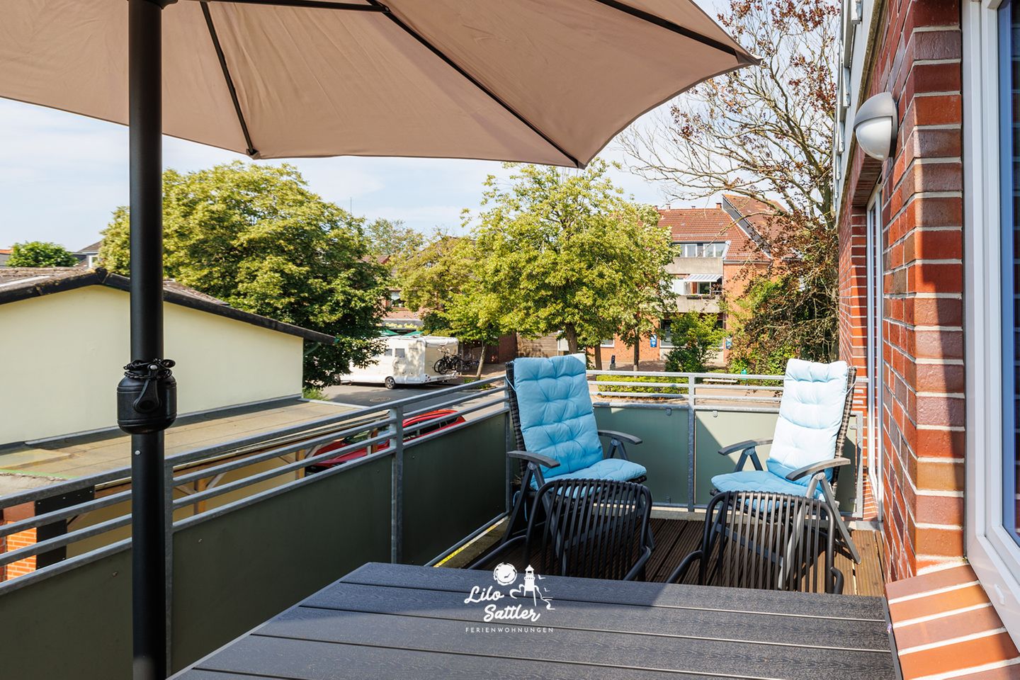 Ferienwohnung Küstenliebe, Balkon