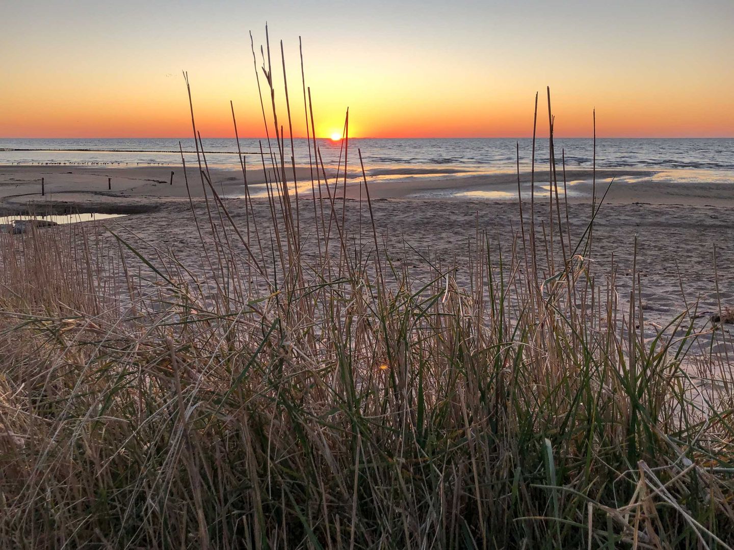 Sonnenaufgang am Watt vor Braderup