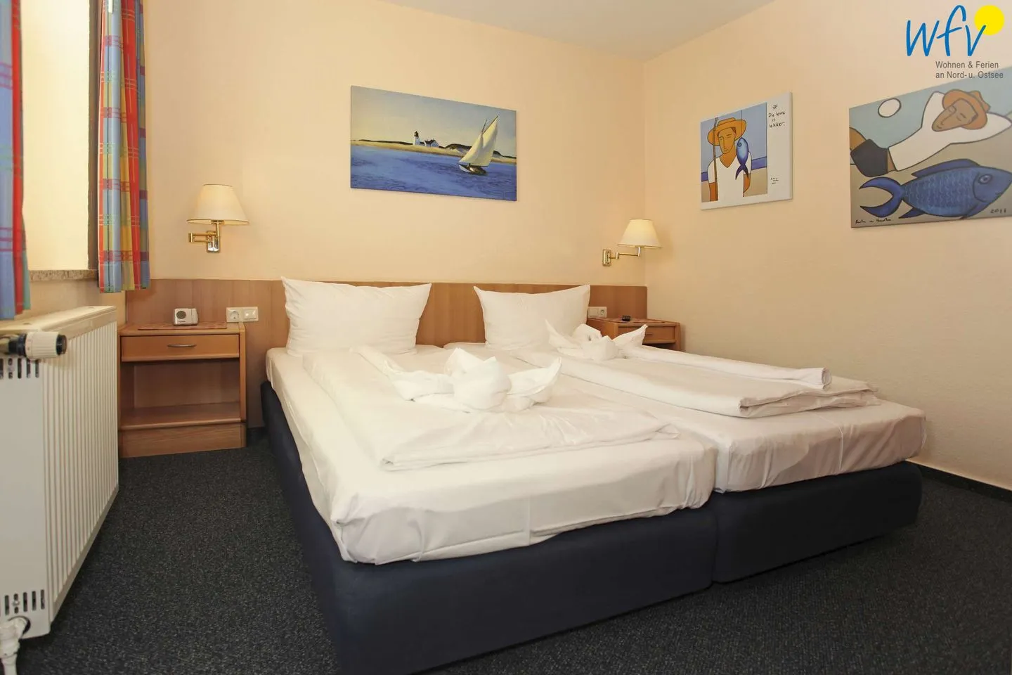 Strandhus Ferienwohnung 9 Borkum - Schlafzimmer