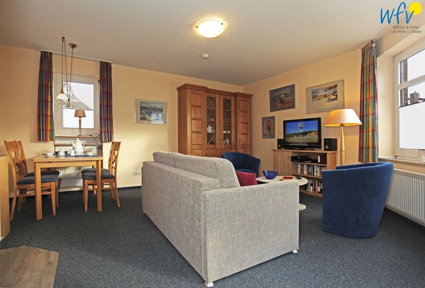 Strandhus Ferienwohnung 9 Borkum - Wohnzimmer
