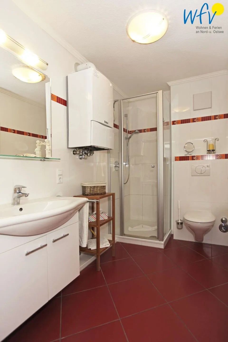 Strandhus Ferienwohnung 9 Borkum - Badezimmer