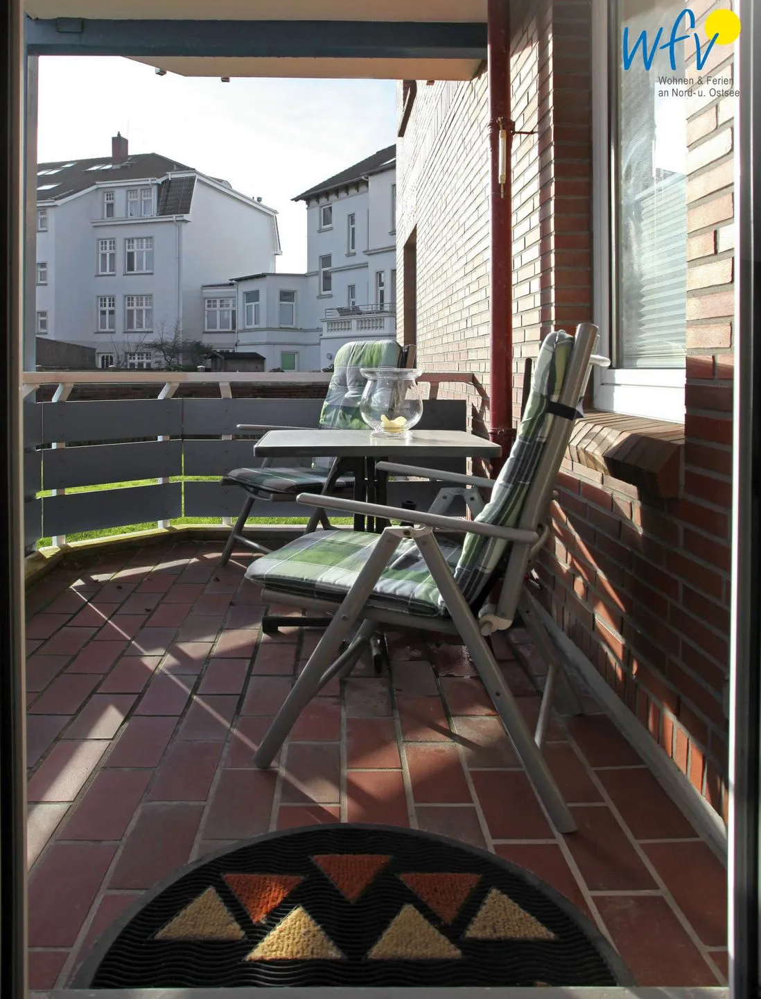 Strandhus Ferienwohnung 9 Borkum - Balkon