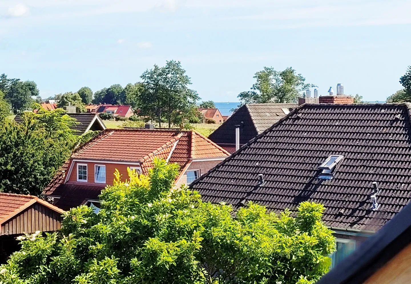 Kostengünstige & charmante Ferienunterkunft ohne Küche und in Strandnähe - inkl. Fahrradunterstellplatz Haffkrug - Scharbeutz - Blick aus dem Fenster - Meerblick