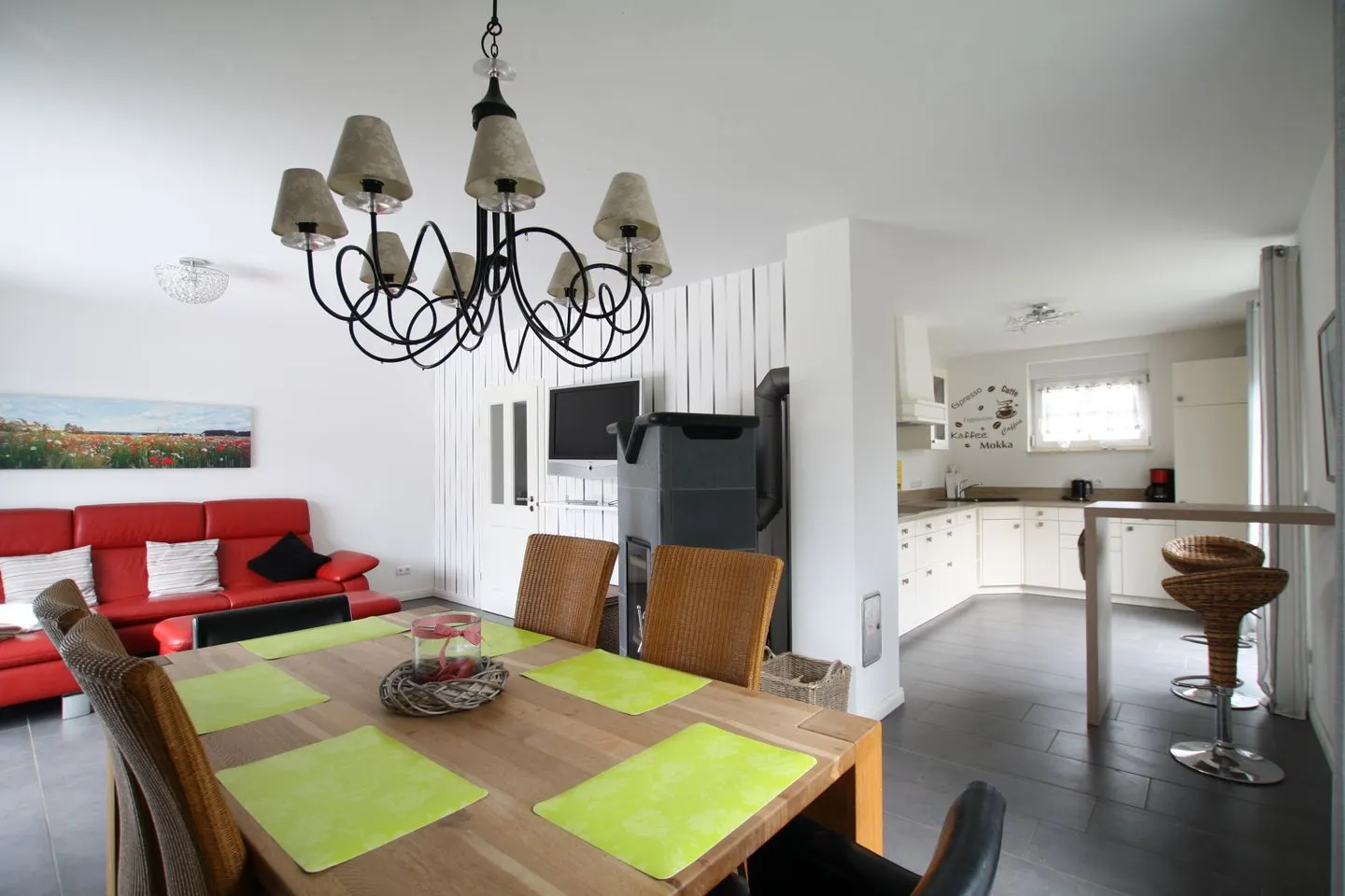Ferienhaus Fentjebloom Breege - Wohnzimmer