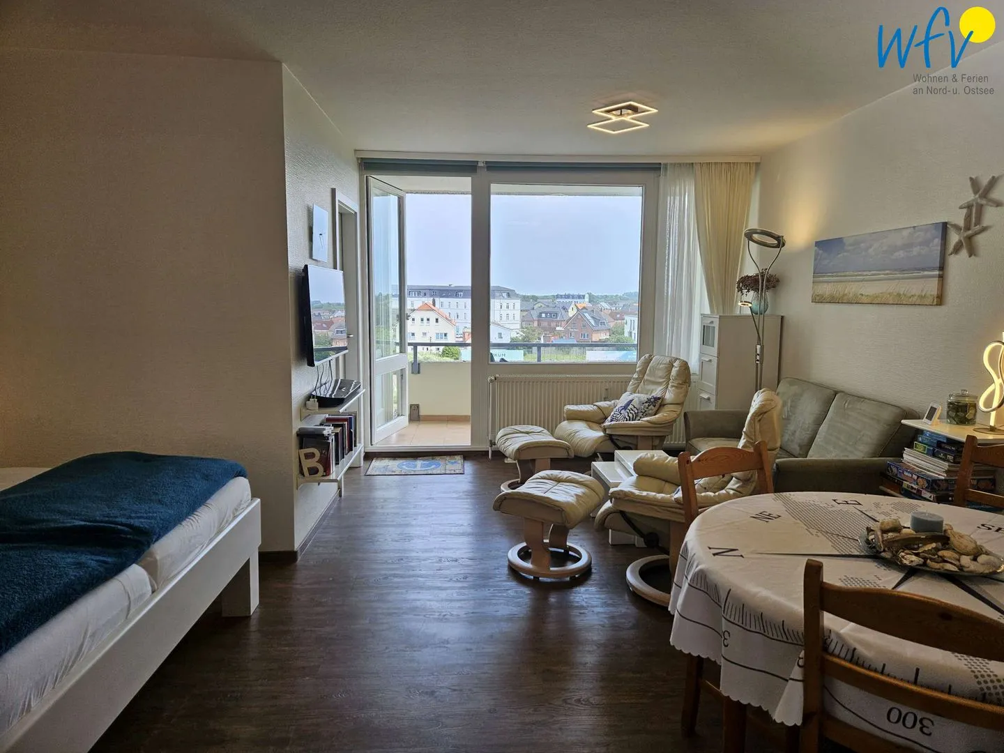 Ferienhaus Seeblick Ferienwohnung 51 Borkum - Wohnzimmer