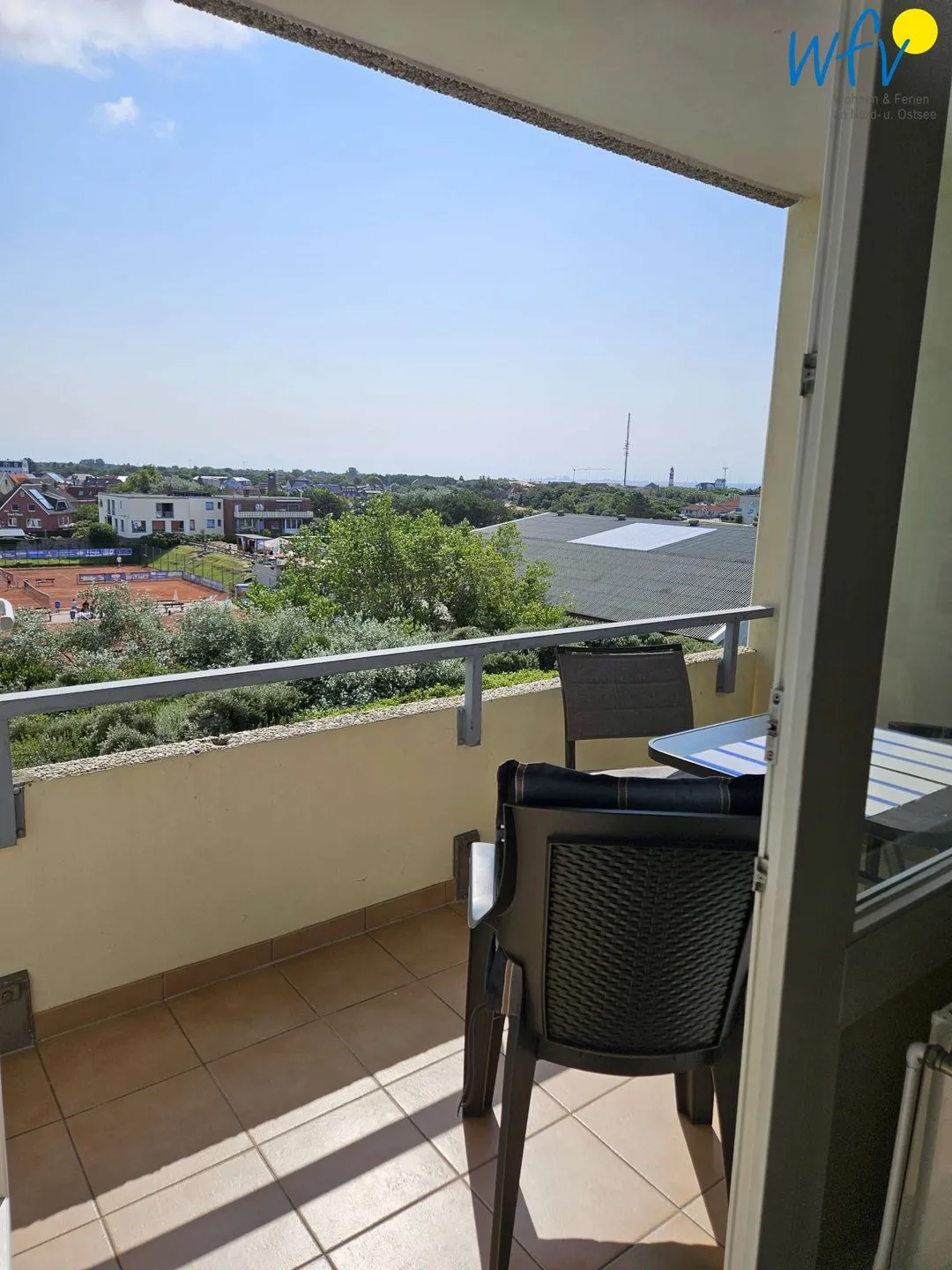 Ferienhaus Seeblick Ferienwohnung 51 Borkum - Balkon