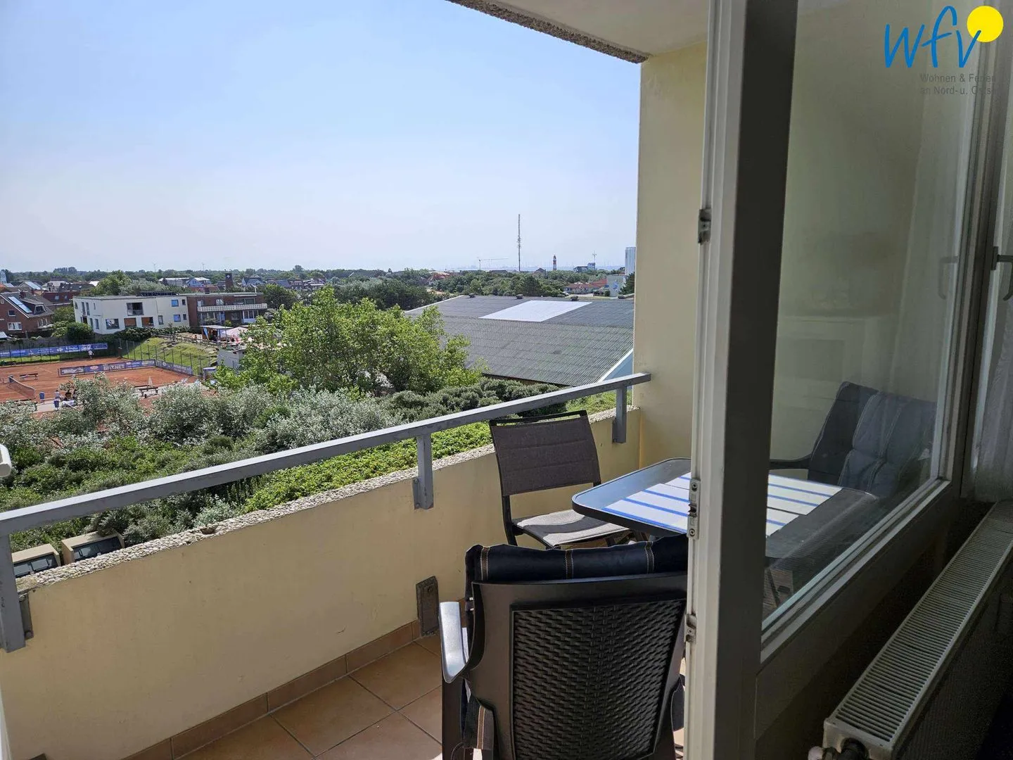 Ferienhaus Seeblick Ferienwohnung 51 Borkum - Balkon