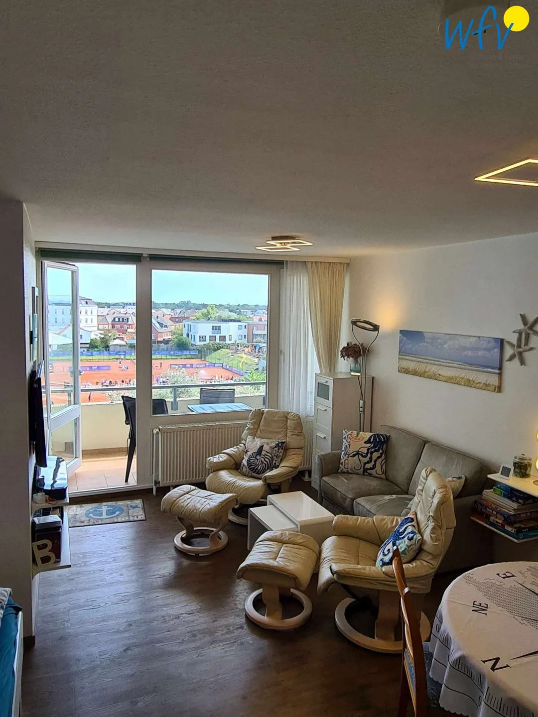 Ferienhaus Seeblick Ferienwohnung 51 Borkum - Wohnzimmer