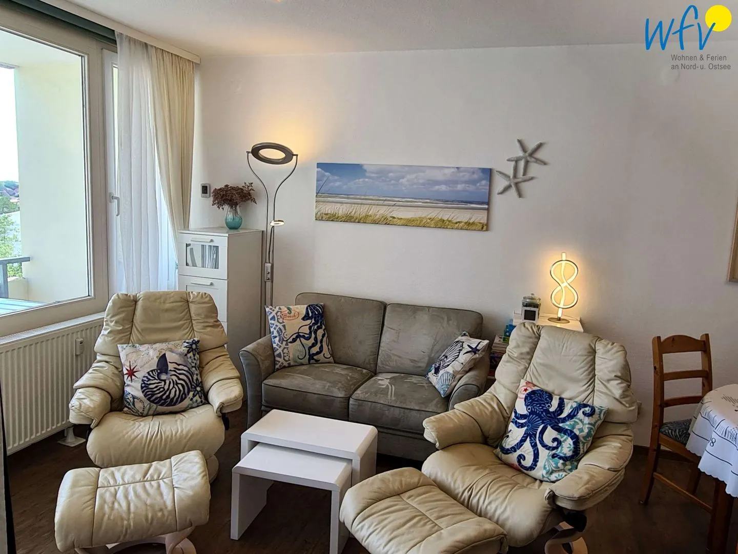 Ferienhaus Seeblick Ferienwohnung 51 Borkum - Wohnzimmer
