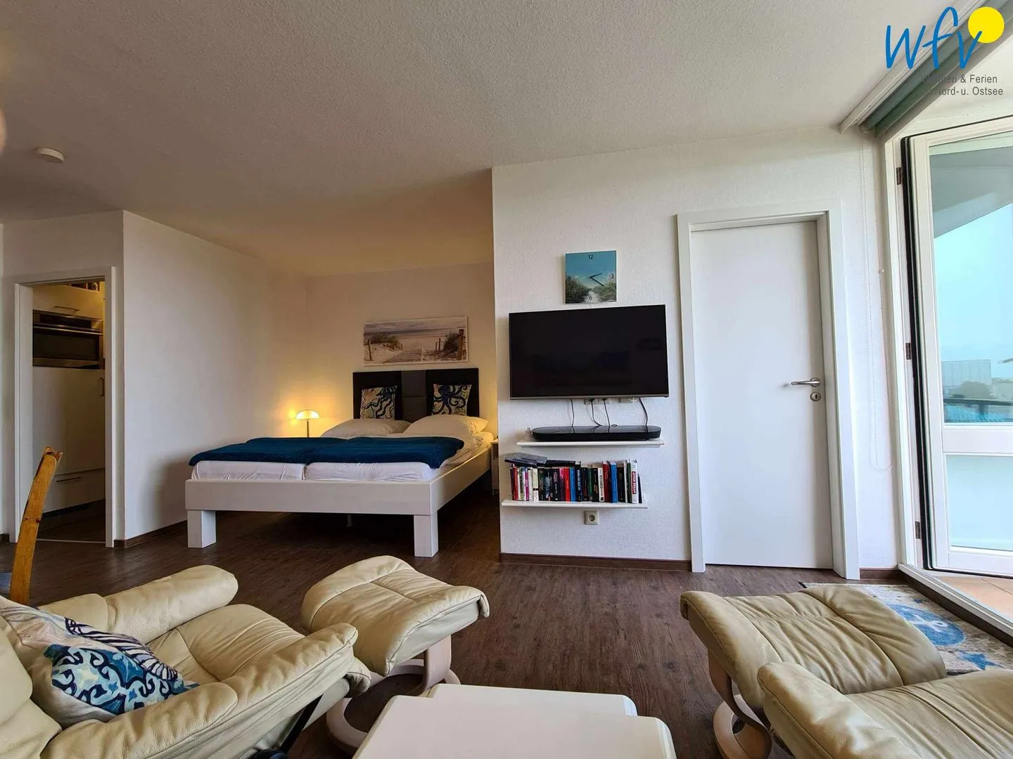 Ferienhaus Seeblick Ferienwohnung 51 Borkum - Wohnzimmer
