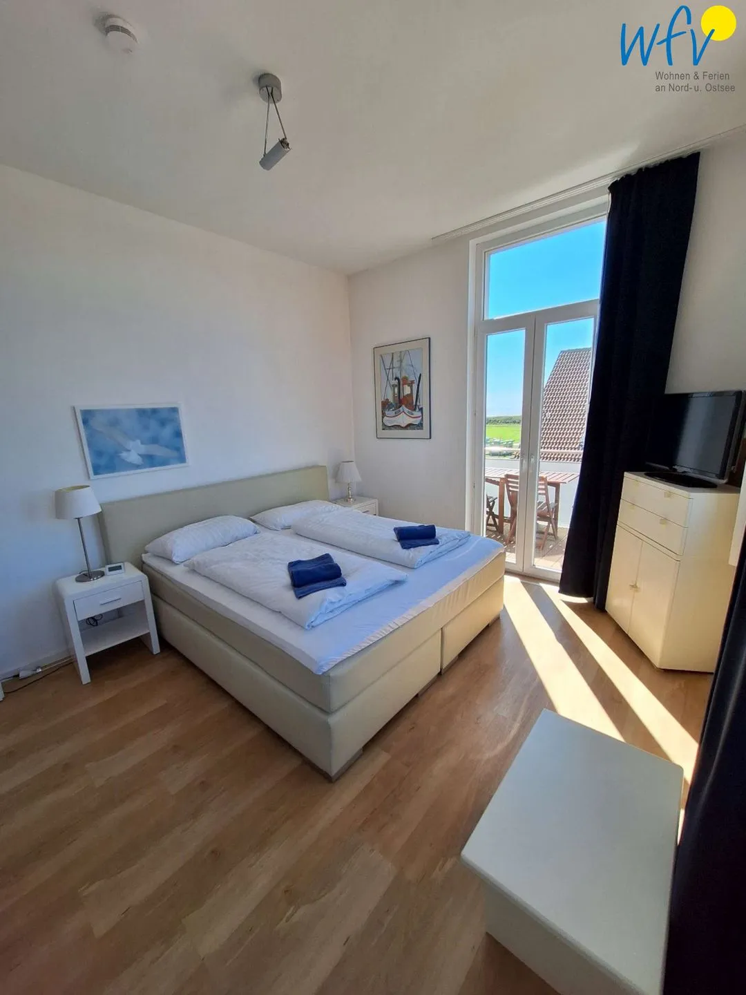 Haus Carl Stegmann Ferienwohnung FADAMA-HIN Juist - Schlafzimmer