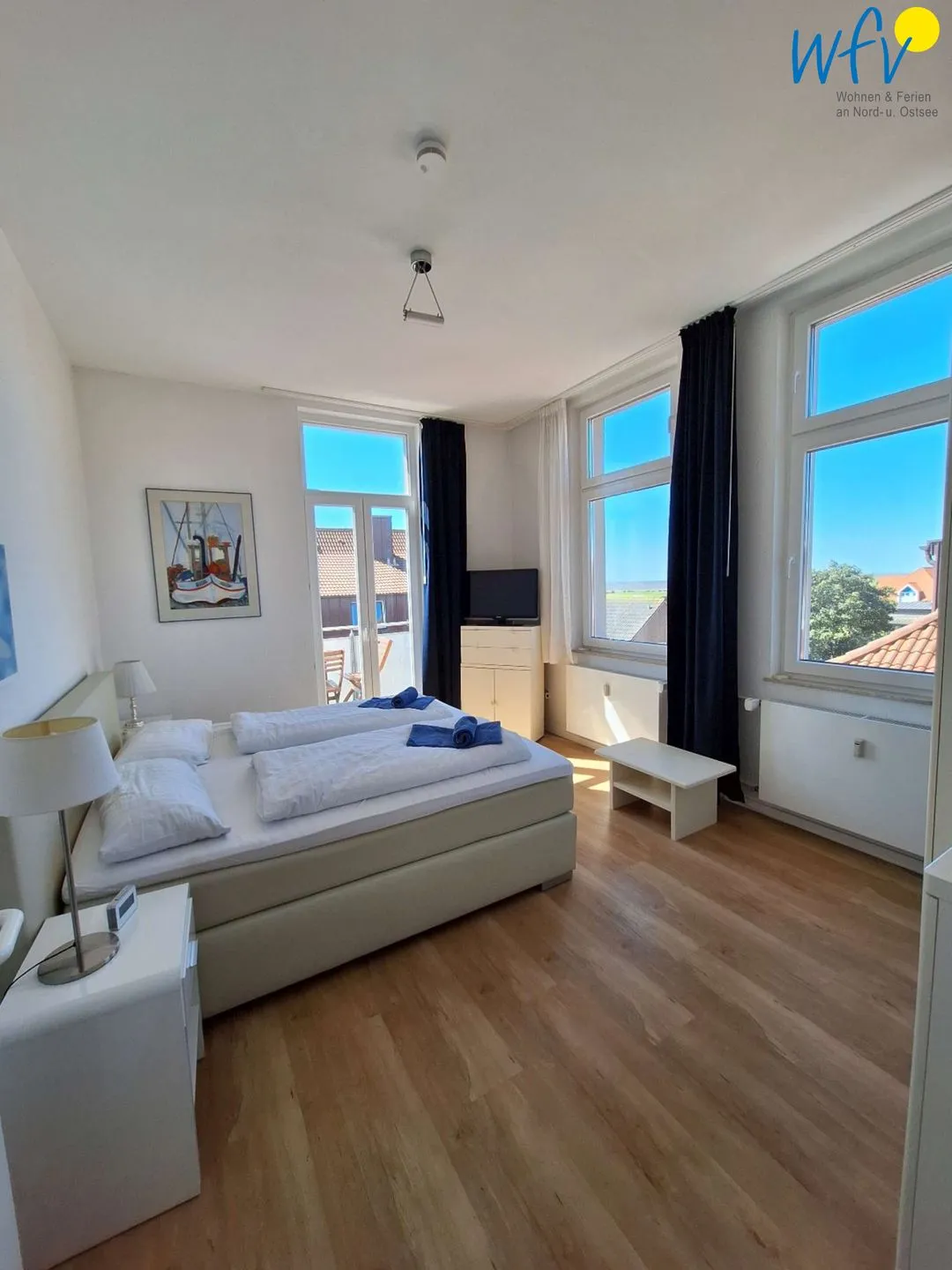 Haus Carl Stegmann Ferienwohnung FADAMA-HIN Juist - Schlafzimmer