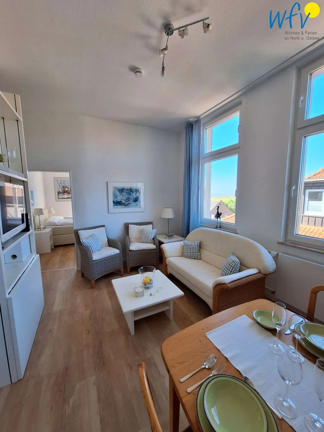 Haus Carl Stegmann Ferienwohnung FADAMA-HIN Juist - Wohnzimmer