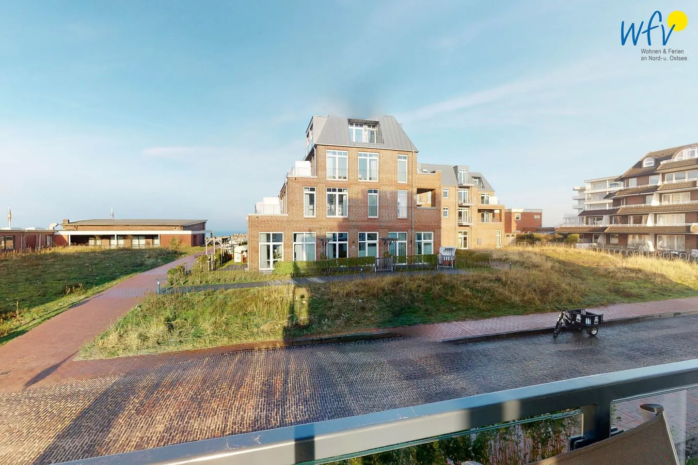 Haus Seeblick Ferienwohnung Nordseekieker Wangerooge - Balkon